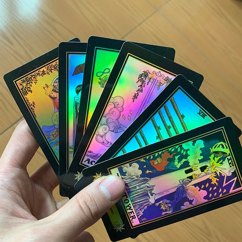 Holographic  Waite Tarot Cards