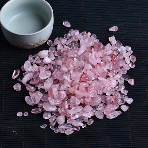 50g natural rose quartz white crystal mini rock mineral