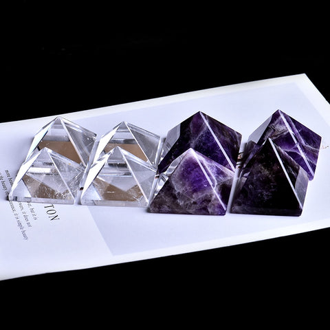 1PC Super beautiful natural crystal Amethyst Mineral pyramid